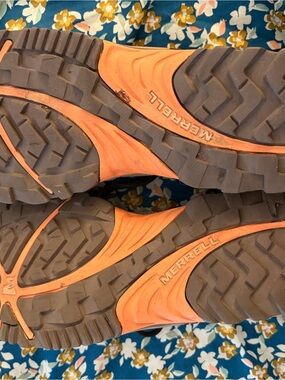 Women Merrell Trail Shoes - Orange and Brown Outsoles